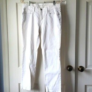 OLD NAVY BOYFRIEND STRAIGHT JEANS WHITE SIZE 8 ANKLE